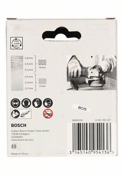Bosch X-LOCK Topfbürste 75 mm, gezopfter Stahldraht