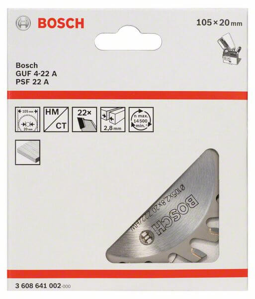 Bosch Blattschneider, 22, 20 mm, 2,8 mm