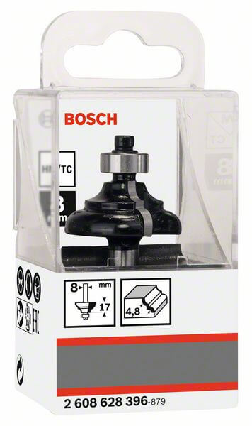 Bosch Kantenformfräser C, 8 mm, R1 4,8 mm, B 9,5 mm, L 14 mm, G 57 mm