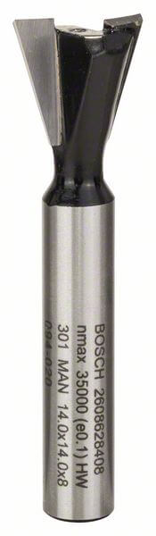 Bosch Zinkenfräser, 8 mm, D1 14 mm, L 14 mm, G 55 mm, 15°