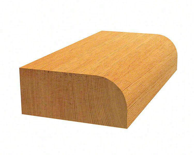 Bosch Abrundfräser Expert for Wood, 8 mm, D 44,4 mm, R1 15,9 mm, L 22,2 mm, G 64 mm