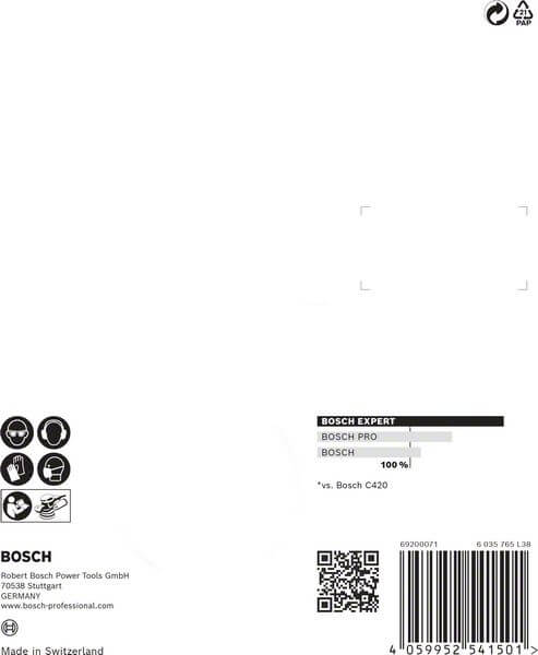 Bosch EXPERT C470 Schleifpapier-Set für Exzenterschleifer, 125 mm, 8 Löcher, G 60/120/240, 6-tlg.