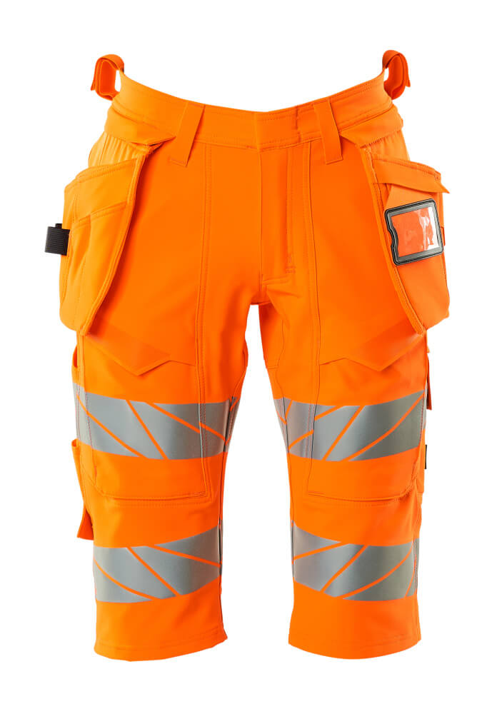 Mascot Shorts mit Hängetaschen,ULTIMATE STRETCH Shorts Größe C68, hi-vis orange