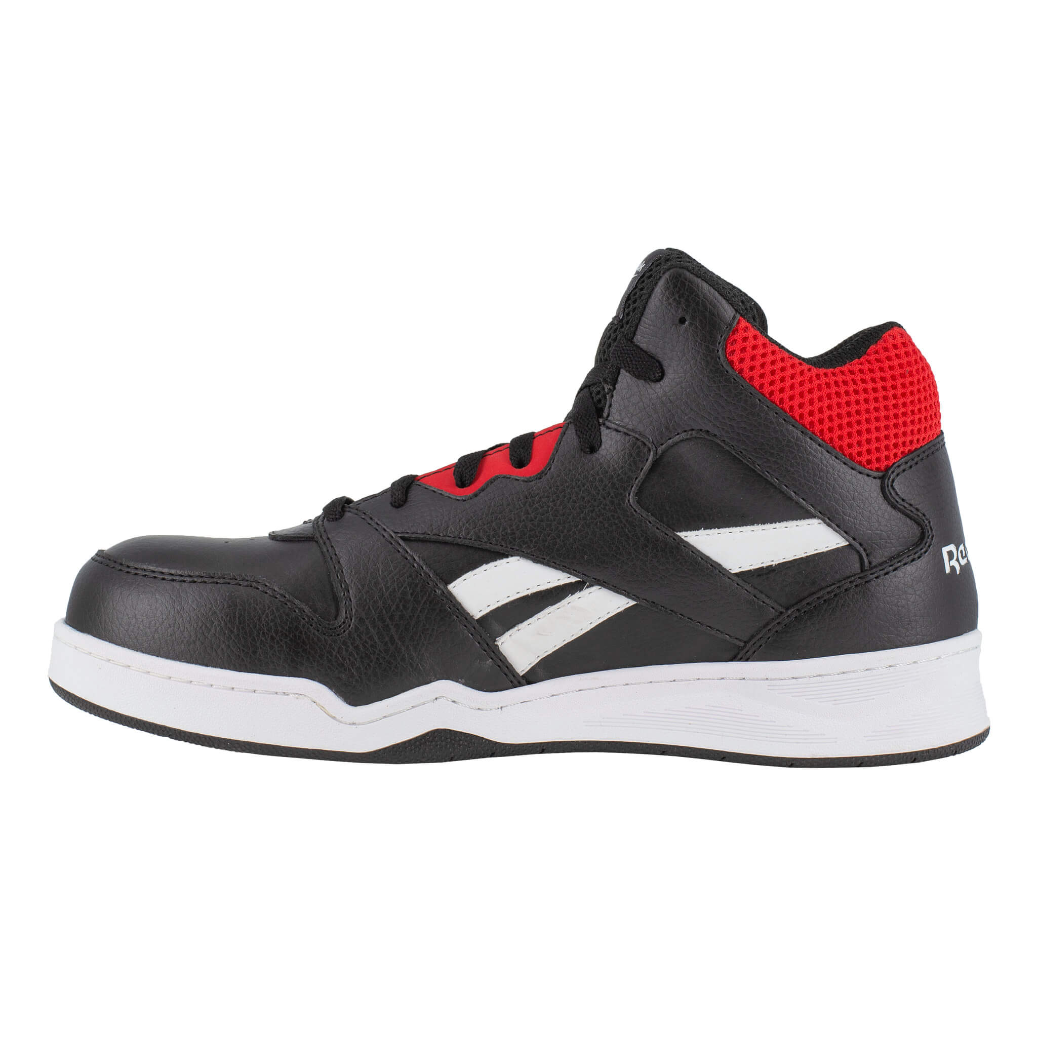 Reebok BLACK, WHITE AND RED HIGH TOP WORK SNEAKER 47 IB4132 S3 ESD SRC