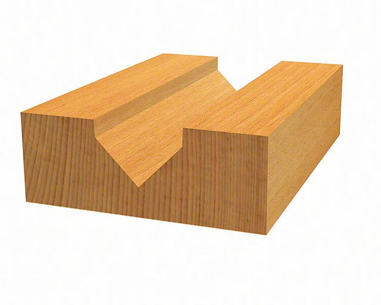 Bosch V-Nutfräser Expert for Wood, 8 mm, D 31,8 mm, L 19 mm, G 51 mm, 90°