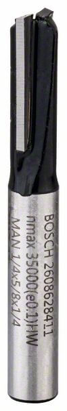 Bosch Nutfräser, 1/4\", D1 6,35 mm, L 15,7 mm, G 48 mm. Für Handfräsen