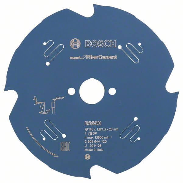 Bosch Kreissägeblatt Expert for Fibre Cement, 140 x 20 x 1,8 mm, 4