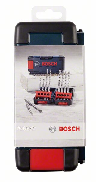 Bosch Hammerbohrerset SDS plus-3, 8-tlg., Tough Box, 6–10 mm