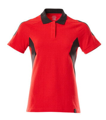 Mascot Polo-Shirt, Damen Polo-shirt Größe XS ONE, verkehrsrot/schwarz