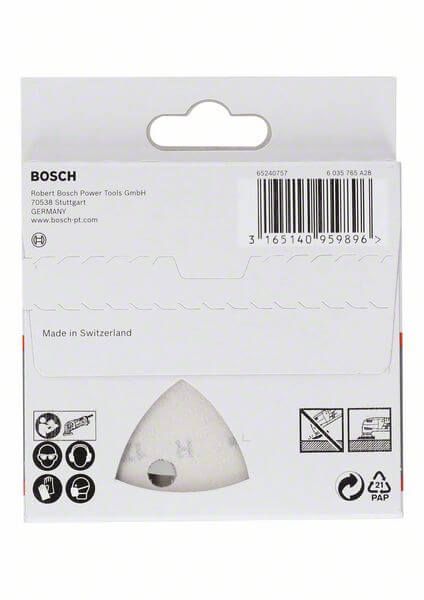 Bosch Schleifblatt F460 Best for Wood and Paint, 93 mm, 240, 5er-Pack
