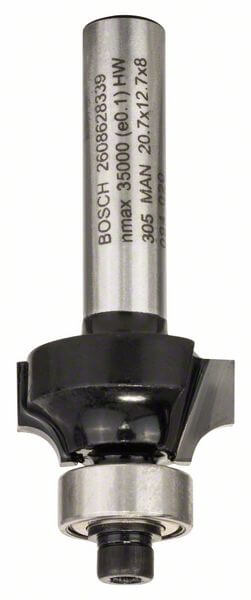 Bosch Abrundfräser, 8 mm, R1 4 mm, L 10,5 mm, G 53 mm