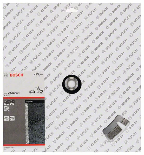 Bosch Diamanttrennscheibe Best for Asphalt, 350 x 20,00 + 25,40 x 3,2 x 12 mm