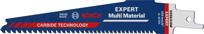 Bosch EXPERT ‘Multi Material’ 956 XHM Säbelsägeblatt, 10 Stück. Für Säbelsägen