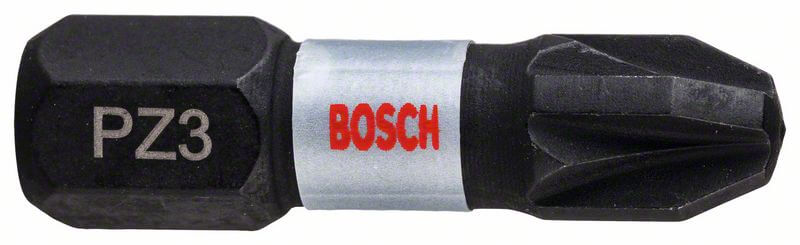 Bosch Impact Control Schrauberbit, 25 mm, 2xPZ3. Für Schraubendreher