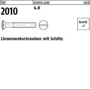 Linsensenkschraube ISO 2010 4.8 M 5 x 35 VE=S
