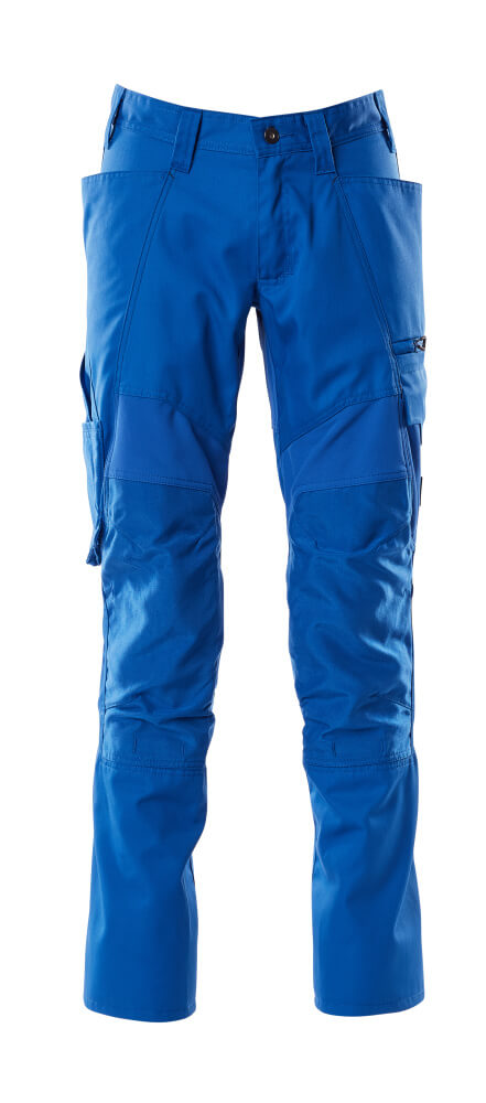 Mascot Hose mit Knietaschen, Stretch-Einsätze Hose Größe 90C62, azurblau