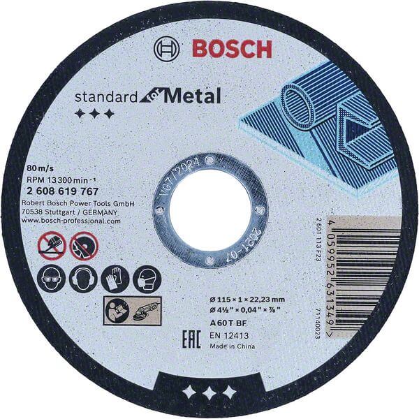 Bosch Trennschleifscheibe 115 mm gerade Standard for Metal