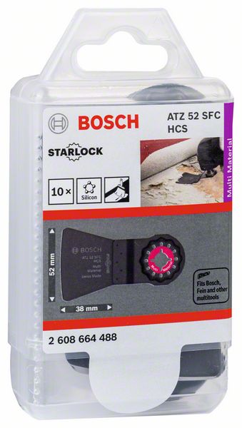 Bosch HCS Schaber ATZ 52 SFC, flexibel, 52 x 38 mm, 10er-Pack