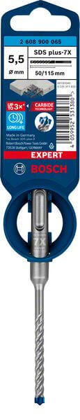 Bosch EXPERT SDS plus-7X Hammerbohrer, 5,5 x 50 x 115 mm. Für Bohrhämmer
