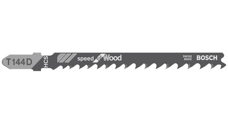 Bosch Stichsägeblatt T 144 D Speed for Wood, 100er-Pack