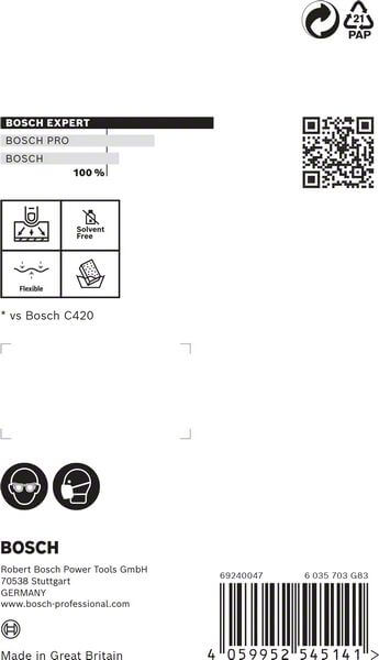 Bosch EXPERT S473 Standard Pad, 98 x 120 x 13 mm, M, F, SF, 3-tlg.. Für Handschleifen