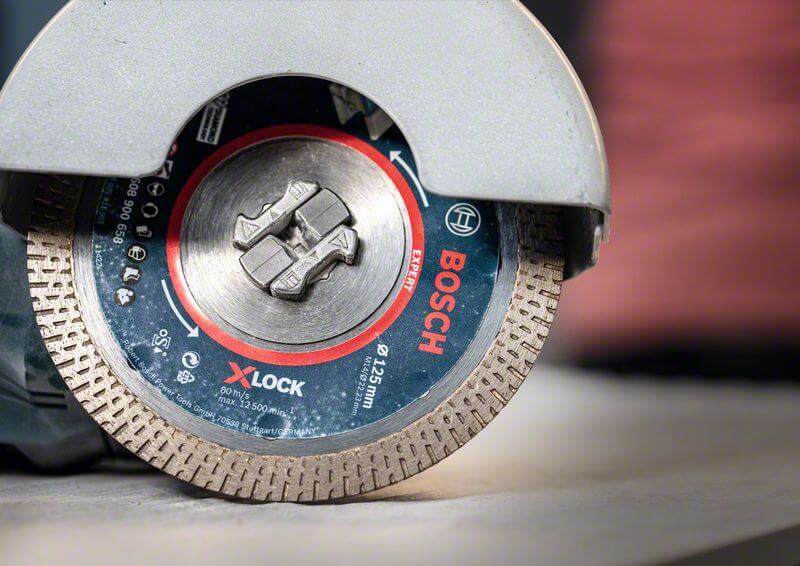 Bosch EXPERT HardCeramic X-LOCK Diamanttrennscheiben, 125 x 22.23 x 1.4 x 10 mm