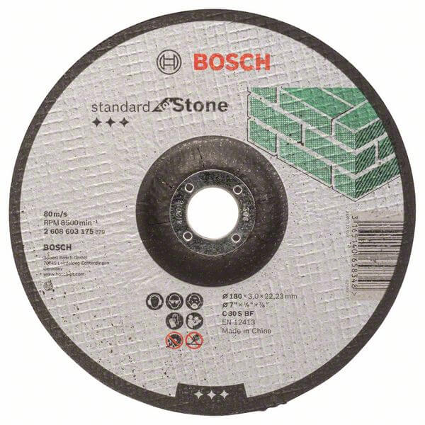 Bosch Trennscheibe gekröpft Standard for Stone C 30 S BF, 180 mm, 3,0 mm