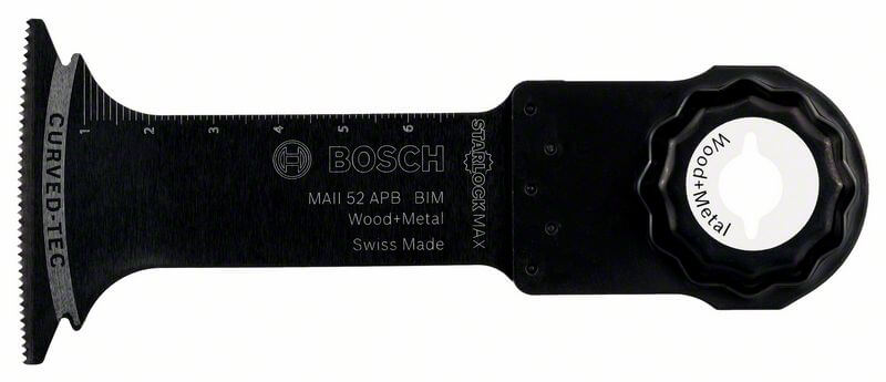 Bosch BIM Tauchsägeblatt MAII 52 APB, Wood and Metal, 70 x 52 mm, 10er-Pack