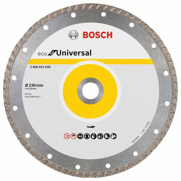 Bosch Diamanttrennscheibe Turbo Eco For Universal, 230 mm