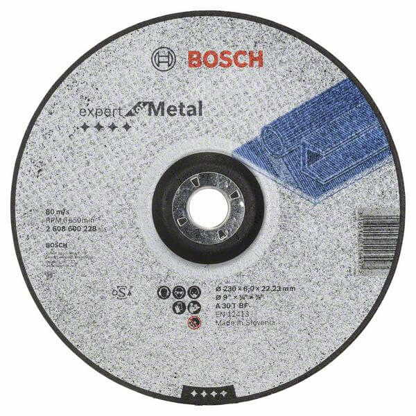 Bosch Schruppscheibe gekröpft Expert for Metal A 30 T BF, 230 mm, 22,23 mm, 6 mm