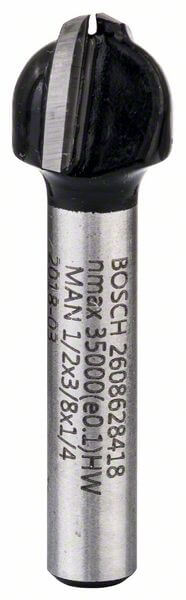 Bosch Hohlkehlfräser, 1/4 Zoll, R1 6,3 mm, D 12,7 mm, L 9,2 mm, G 40 mm