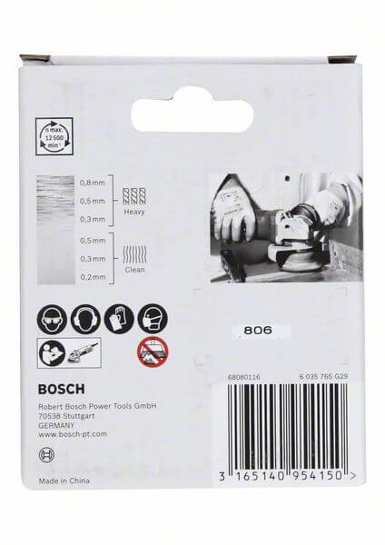 Bosch X-LOCK Topfbürste 75 mm, gezopfter rostfreier Stahldraht