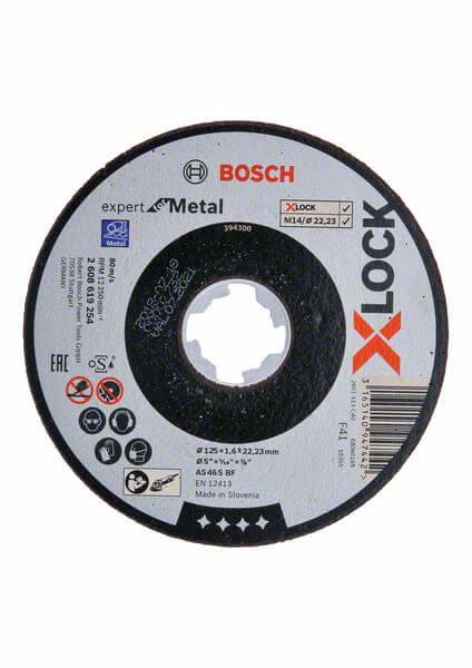 Bosch X-LOCK Expert for Metal 125 x 1,6 x 22,23 Trennscheibe gerade