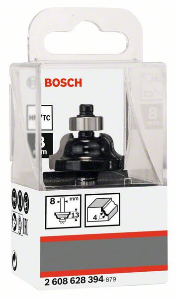 Bosch Kantenformfräser B, 8 mm, R1 4 mm, B 8 mm, L 12,4 mm, G 54 mm