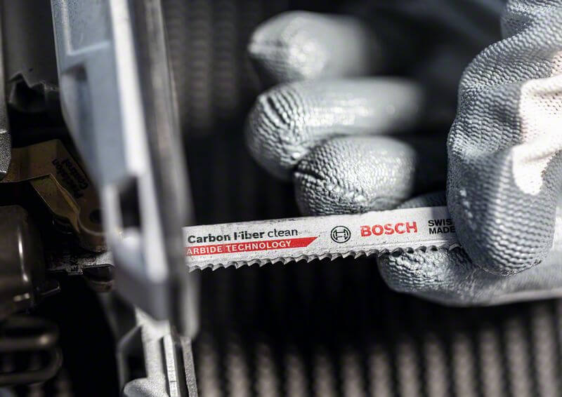 Bosch EXPERT ‘Carbon Fiber Clean’ T 108 BHM Stichsägeblatt, 3 Stück. Für Stichsägen