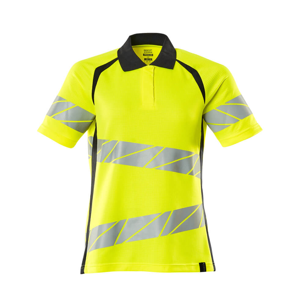 Mascot Polo-Shirt, Damenpassform Polo-shirt Größe XS ONE, hi-vis gelb/schwarzblau