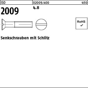 Senkschraube ISO 2009 4.8 M 20 x 80 VE=S