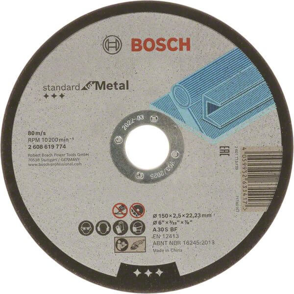 Bosch Standard for Metal Trennscheibe gerade, 150 mm