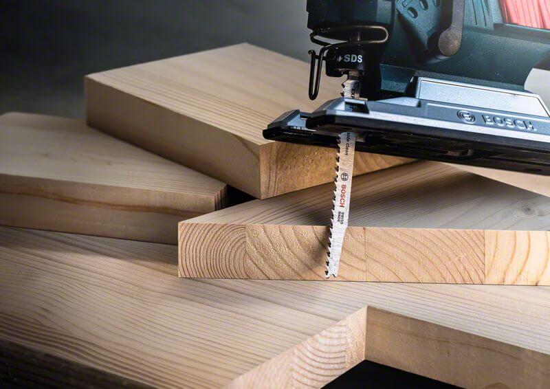 Bosch EXPERT ‘Wood 2-side clean’ T 308 B Stichsägeblatt, 100 Stück. Für Stichsägen