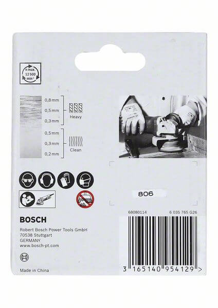 Bosch X-LOCK Topfbürste 75 mm, gezopfter Stahldraht