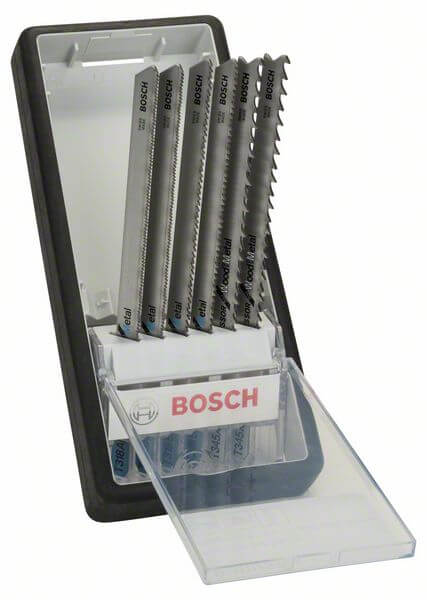 Bosch 6-tlg. Robust Line Stichsägeblatt-Set Metal Profile, T-Schaft