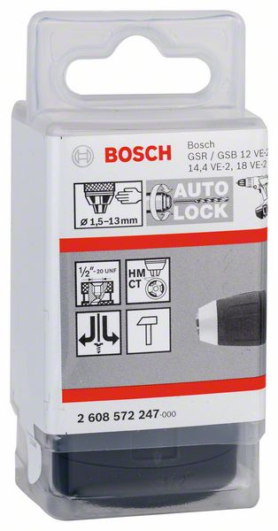 Bosch Schnellspannbohrfutter, 1,5 - 13 mm, 1/2 Zoll - 20