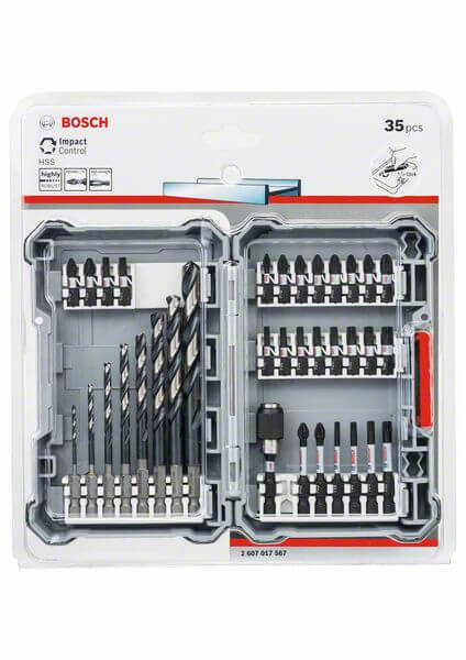 Bosch 35-tlg. Pick and Click Impact Control-/Metallbohr-Set