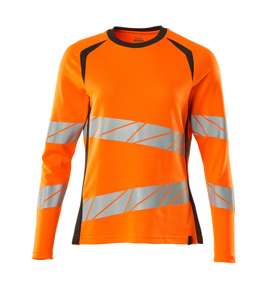 Mascot T-Shirt, Langarm, Damenpassform T-shirt Größe XS ONE, hi-vis orange/dunkelanthrazit