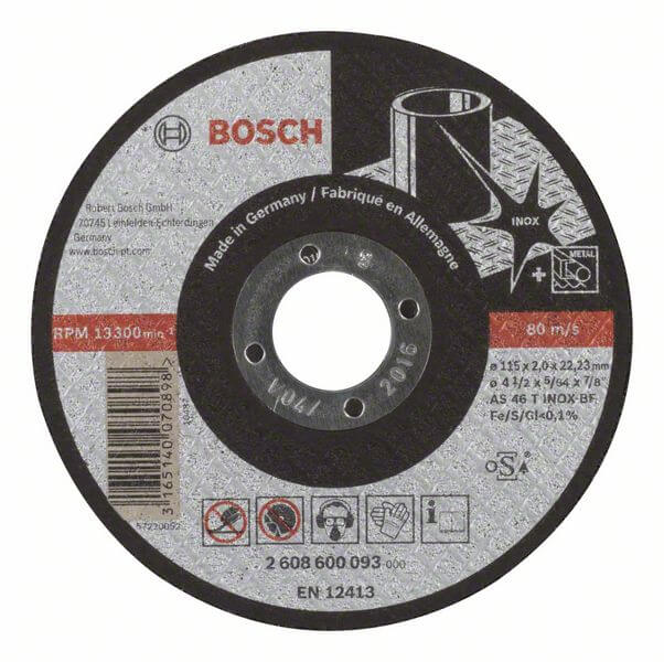 Bosch Trennscheibe gerade Expert for Inox AS 46 T INOX BF, 115 mm, 2 mm