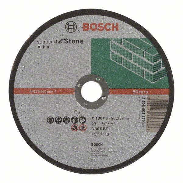 Bosch Trennscheibe gerade Standard for Stone C 30 S BF, 180 mm, 3,0 mm