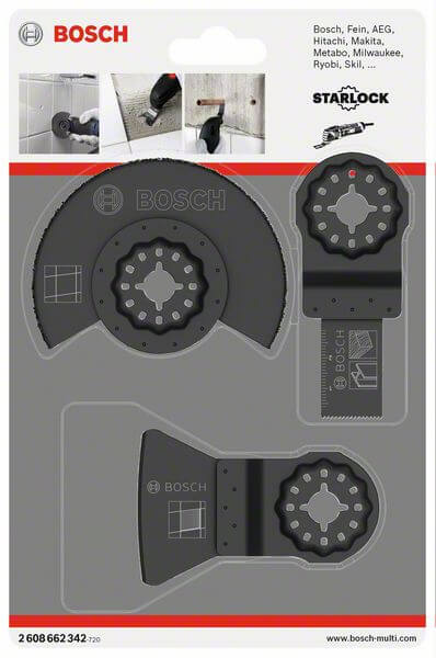 Bosch 3-teiliges Fliesen-Basis-Set AIZ 20 AB (1x), ATZ 52 SC (1x), ACZ 85 MT4 (1x)